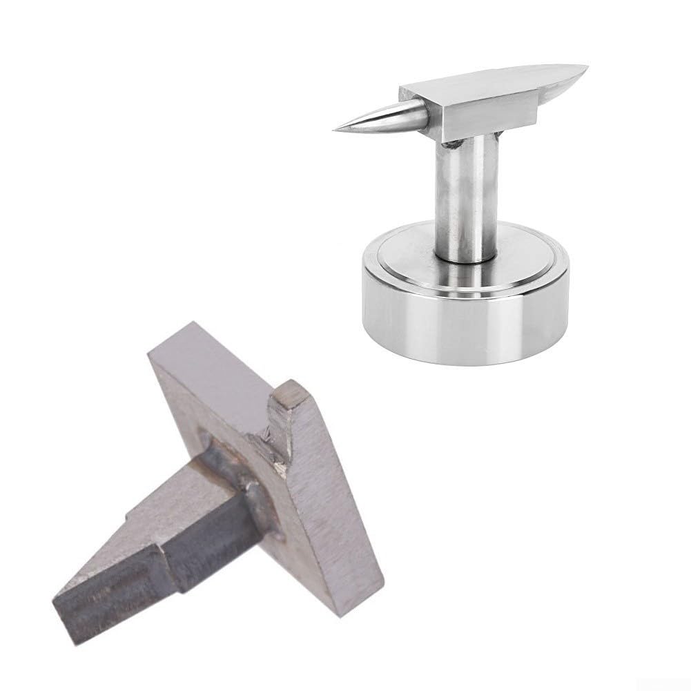 Yunque multiusos de acero de alta velocidad adecuado para varias tareas de forja de metal en artesanía de joyería (tipo B)
