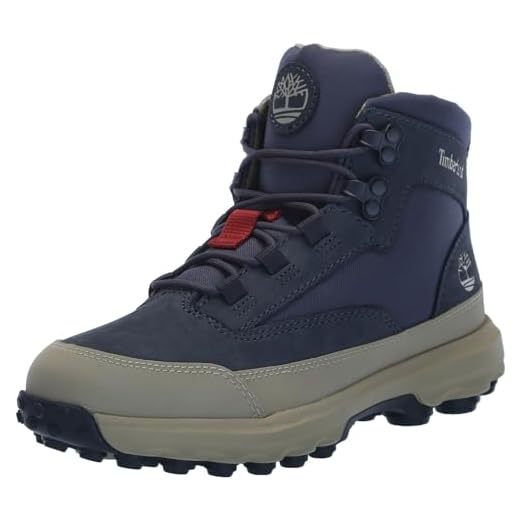 Timberland Boy's Converge Mid Hiking Boot, Blue, 5 Toddler