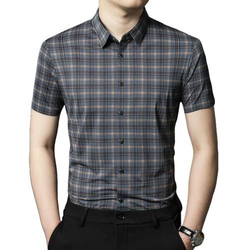 Chemise boutonnée manches courtes homme USTZFTBCL coupe ample business