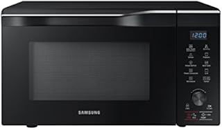 SAMSUNG 1.1 Cu Ft PowerGrill Countertop Microwave Oven w/ Power Convection, Ceramic Enamel Interior, Sensor Cook, Slim Fry, 1000 Watt, MC11K7035CG/AA, Fingerprint Resistant Stainless Steel, Black