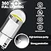 HOCOLO 10x T10 158 LED Bulb W5W 2825 168 192 194 T10 Wedge Light Bulbs 12V Cool White for Car Side Marker Lights Dome Map Door Courtesy License Plate 0.5W (10x T10 1-SMD)