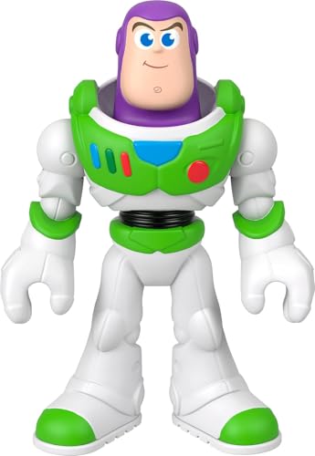 Imaginext Fisher-Price Buzz Lightyear Figura articulada XL de 22,8 cm com a roupa característica do filme, inspirada em Toy Story da Disney Pixar (personagens podem variar), JMD32