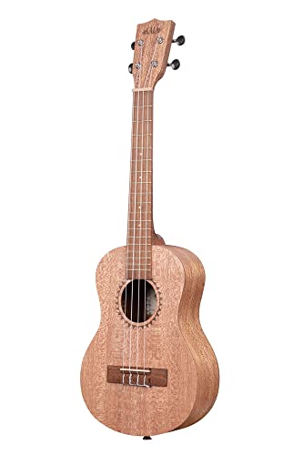 Image of Kala KA-20T Burled Meranti Tenor Ukulele Bundle with Hard Case, Tuner, Austin Bazaar Instructional DVD, and Polishing Cloth