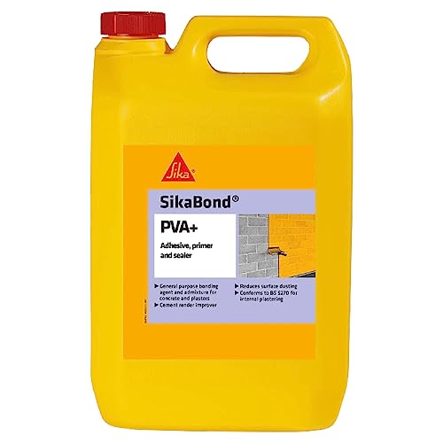 Sika SikaBond PVA+ General Purpose Adhesive Primer And Sealer Easy To Use British Standards Approved 1 Litre