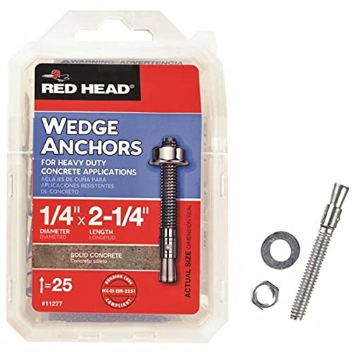 Red Head 12377 Truebolt Wedge Anchor, Steel