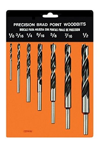 Alfa Tools BPW61155P CV Metric Brad Point Set, 7 Piece