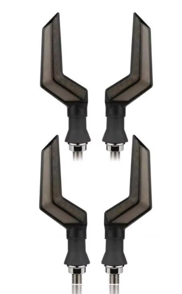 Luz trasera intermitente universal para motocicleta con intermitentes dinámicos de 12V DRL 8