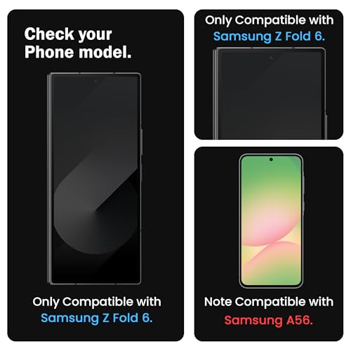Image of ArmourPro Premium Borderless Tempered Glass for Samsung Galaxy Z Fold 6, HD Clear Screen Protector, Anti-Dust Speaker Mesh, Edge-to-Edge Fit, 9H Hardness, Case Friendly With Cable Protector