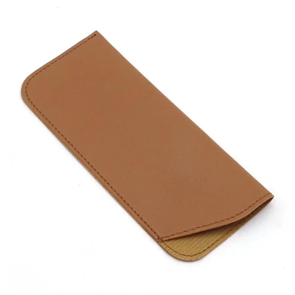 2/4/6/8 szt. damskie torby na okulary ze skóry PU ochronne etui na okulary przeciwsłoneczne etui do czytania etui ochronne na okulary akcesoria (morelowe, 6 szt.), Morela, rozmiar uniwersalny