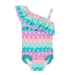 RuffleButts® Baby/Toddler Girls Ruffle Strap One Piece Swimsuit w/UPF 50+ Sun Protection