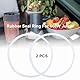 2 Stück 9,5cm Siegelring, Gummidichtring Weißer Flexible O-Ring Mixer Ersatzteile für 600W Entsafter