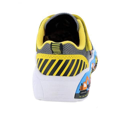 Skechers Kids Boys Play Scene Sneaker, Black/Yellow, 10 Toddler