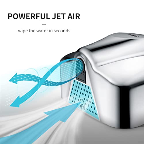 image for AIKE Heavy Duty Commercial Hand Dryer High Speed Stainless Steel Desig