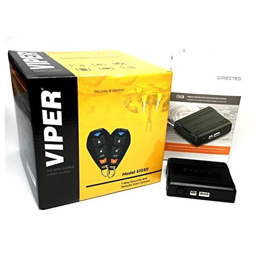 Viper 5105V Remote Car Starter & Alarm 1-Way TWO 4-Button Remotes & Directed DB3 XPressKit DEI Databus ALL Combo Bypass / Door Lock Interface Bundle Package (Renewed)