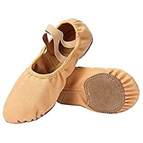 BA26 Canvas Split Sole Ballet Shoe (Medium 7.5L, CK Tan)