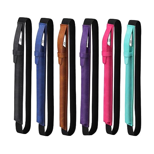 Artibetter Federmäppchen für Digitalen Eingabestift aus Pu-Leder mit Klappdeckel Elastische Stifttasche zum Schutz vor Kratzern und Stößen Passend pro Braun