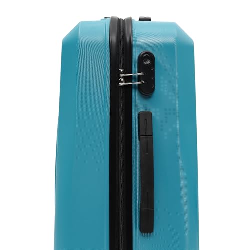 Image of YAYAVAR Batman Trolley Suitcase - 85L, Cabin Luggage with 8 Spinner Wheel, Hard Shell Polycarbonate Suitcase, Number Lock, Water Resistant, Luggage Bag for Travel (Teal & Black, 67cm, Medium)
