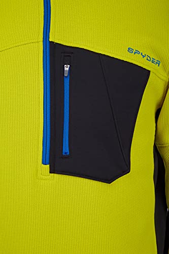 Image of Spyder Men's Bandit Hybrid 1 /2 Zip Fleece Ski Mid Layer Sweater Jacket