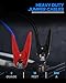 SAFEMATE Heavy Duty Jumper Cables, 2 Gauge 18 feet Automotive Booster Cables for Car Battery, with Voltage Detection and Reverse Connection Protection