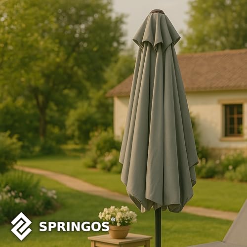 Parasol de jardin rectangulaire orientable et robuste signé Springos