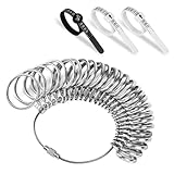 NuLink Ring Sizer Measuring Tool US Stainless Steel Ring Size 0-13 with Half Size, 3 Pcs Finger Ring Sizer...