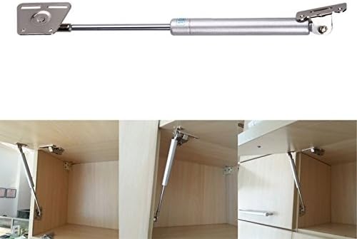 EasyBuy India Aluminium Alloy Adjustable Stays Kitchen Cabinet Door Pneumatic Hydraulic Gas Spring Stay Hold Support Toy Box Hinges Lift Up Tool
