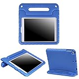 HDE Kids Case for iPad Air 1 and 2 - Shockproof Bumper Kid Friendly Cover w/ Adjustable Handle Stand (Blue)