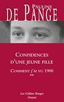 Confidences d'une jeune fille 2246811791 Book Cover