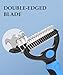 YEESFO Deshedding Brush - Double-Sided Undercoat Rake for Dogs and Cats - Shedding Comb and Dematting Tool, Extra Wide, Pet Grooming Kit Essential