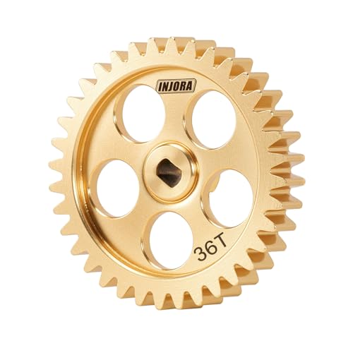 INJORA 11/36T engrenagem principal de transmissão de latão com pinhão de motor para 1/24 Buggy Losi Micro-B 1/28 Micro-T
