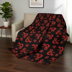 Image of Northwest Dungeons & Dragons inchHeed The Call inch Twin Quilted Blanket, Cozy Fantasy Bedding for Gamers, Kids & Adults, Throw for Bedroom, Sofa, or Game Room Decor, 60 x 90 Inches