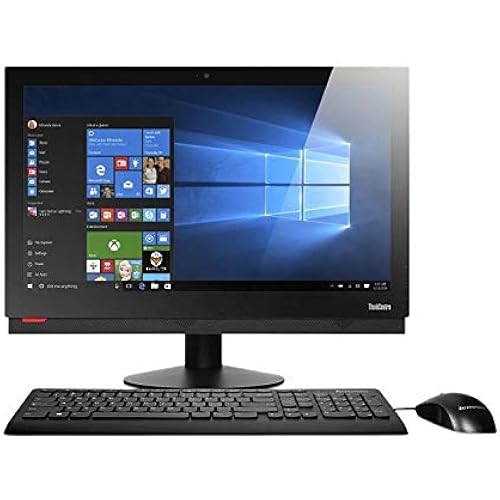 Lenovo ThinkCentre M900Z AIO - All in One - Computer, 23.8 FHD Display | Intel Core i5-6500 - 8GB DDR4-256 GB SSD, DVD - Windows 10 Pro (Renewed)