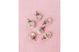 Luna Bazaar Mercury Glass Mini Heart Ornaments - Shinning Display for Valentine's...