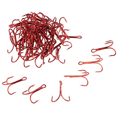 Fishing Hooks Set 14pcs - 1/0# 2# 4# 6# 8# 10# 14# Sizes - Sharp High Carbon Steel Hooks for Freshwater Saltwater Fishing- 6 [���s