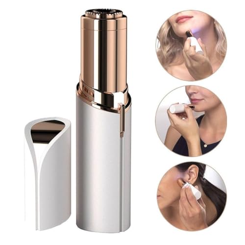 Depilador Facial Indolor em Formato de Batom Portátil Eficaz Removedor de Pelos do Buço e Rosto