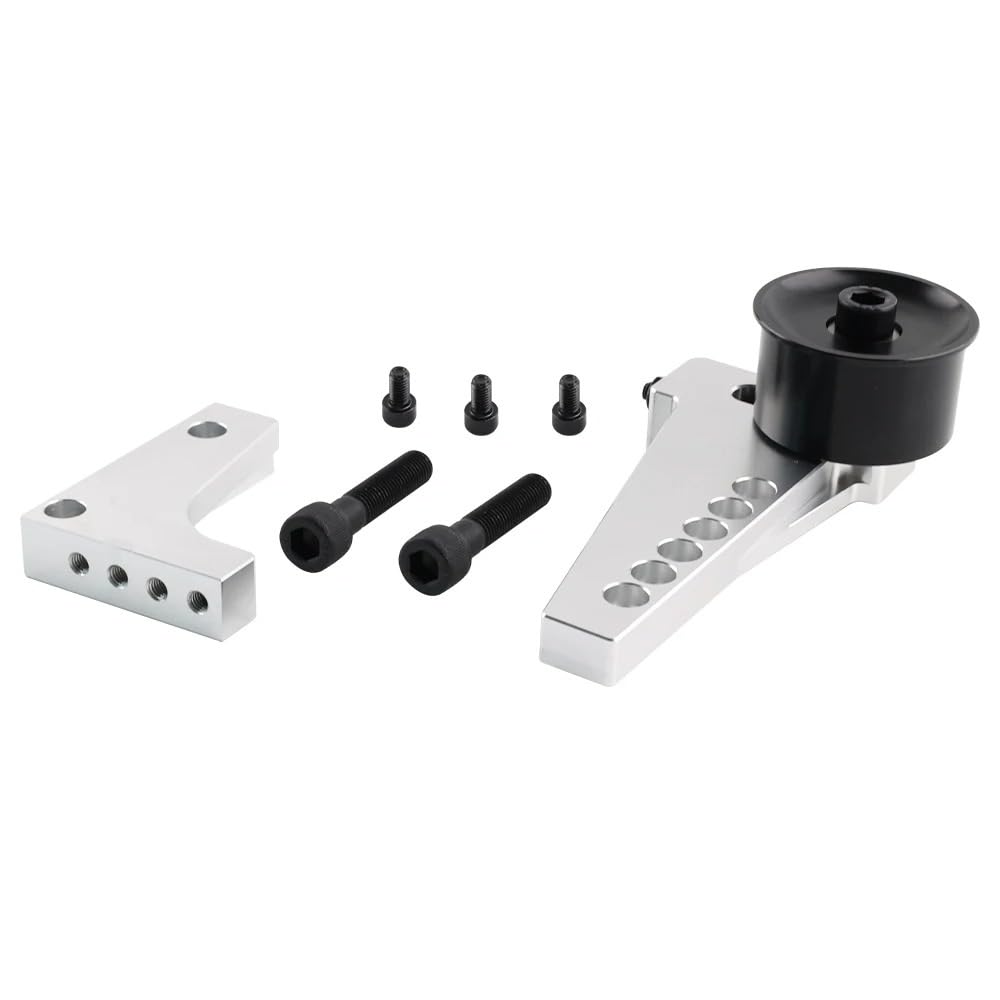 Tensor Correa Polea Tensora Kit Tensor De Correa De Distribución Manual Ajustable Para Civic B16 B18 B20 B Para Serie Dohc(Plata)