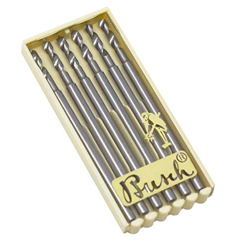 6 Pack of Busch Twist Drills Size 1.80 MM Jewelry Making Rotary Tools with 3/32