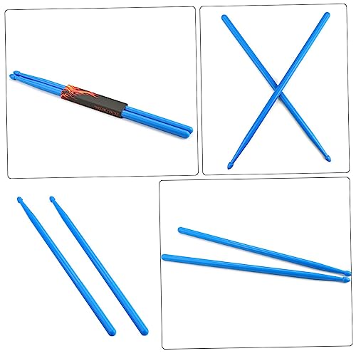 Baquetas de nylon Hemoton, 1 par, ligeras, para principiantes y profesionales, diseño de agarre suave y cómodo, para práctica e instrumentos musicales miniatura 3