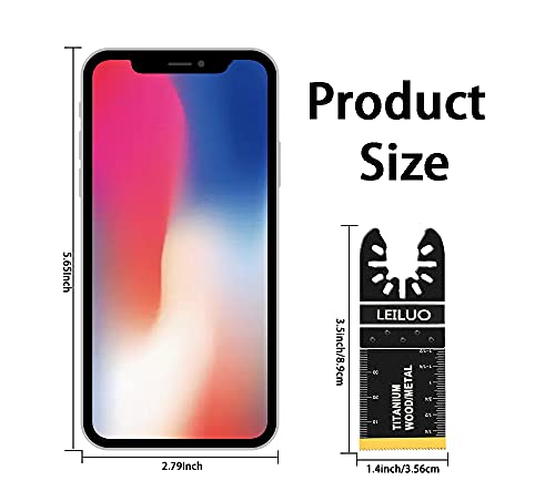 5 Pcs Oscillating Tool Blades LEILUO Titanium Oscillating Multitool Blades for Hard Material Metal Nails Wood Oscillating Saw Blade fit Dewalt Rockwell Milwaukee Makita Ryobi 8 5 Pcs Oscillating Tool Blades LEILUO Titanium Oscillating Multitool Blades for Hard Material Metal Nails Wood Oscillating Saw Blade fit Dewalt Rockwell Milwaukee Makita Ryobi - Image 8