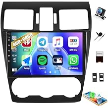 4G+64G Android 15 Car Stereo for Subaru Forester WRX Impreza XV 2013 2014 2015 with Wireless Apple Carplay Android Auto, 9 Inch Touchscreen Car Radio with Bluetooth 5.0 GPS WiFi FM Backup Camera