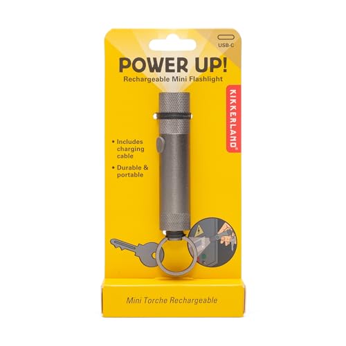 Mini lampe de poche rechargeable Kikkerland pour eviter les pannes de courant