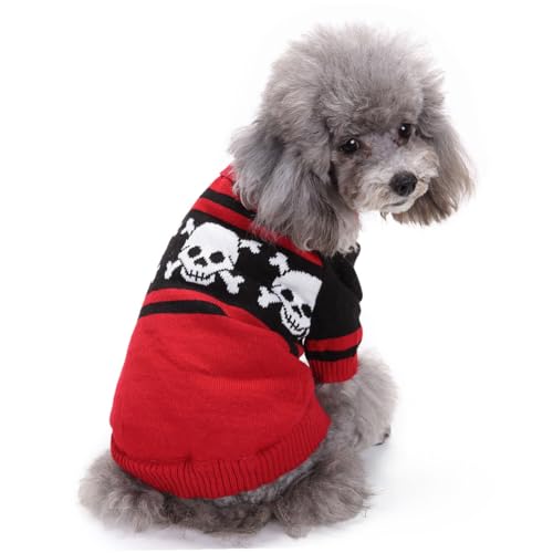 Disfraz Halloween para perro XL diseño calavera rojo miniatura 2