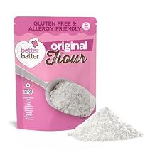 Better Batter Original Blend Multipurpose Gluten Free Flour 2.5lb Certified GFCO, Vegan, Kosher, Non-GMO Top 9 Allergen Free, Award Winning Cup-for-Cup Baking Alternative to Regular Wheat Flour