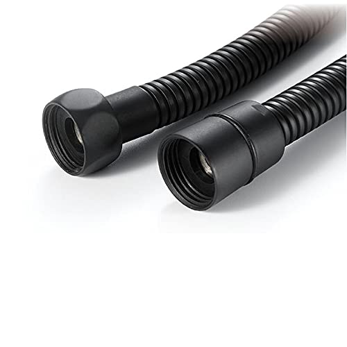 Tubo Doccia Tubo flessibile dell'acqua del bagno Acqua opaca del tubo della doccia nero opaco for il bagno 304 Acciaio inossidabile Acciaio inossidabile Doccia rubinetto rubinetto Acceessories 1.5m 2m
