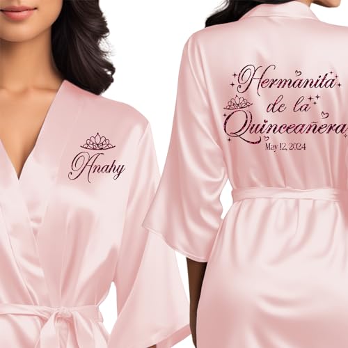 Mis Quince Anos Robes, Pretty Quinceanera Robes, Mama de la Quince, Quinceanera Gifts