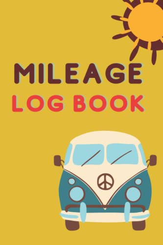 MILEAGE LOG BOOK: RETRO-THEMED MILEAGE LOG BOOK- TRAVELING LOG BOOK FOR TRACKING VEHICLE DATA- MODEL, MODEL, YEAR, ODOMETER, AND DESTINATIONS.