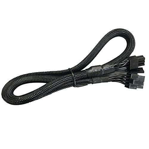 HuddleGlow Cable de AlimentacióN PCIE VGA Flexible de 8 Pines a 8 Pines (6 + 2) para Supernova 650750850 1000 1600 2000 G2 G3 P2 T2 GS