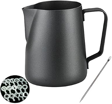 5% Discount For Electric Coffee Roaster Machine And 20 oz Milk tainless Steel Frothing PitcherJug Frother Cup,With Coffee Decoration Stencils Mold Tool