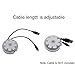 Excelity Set of 3 Cable Reel for Wire Management