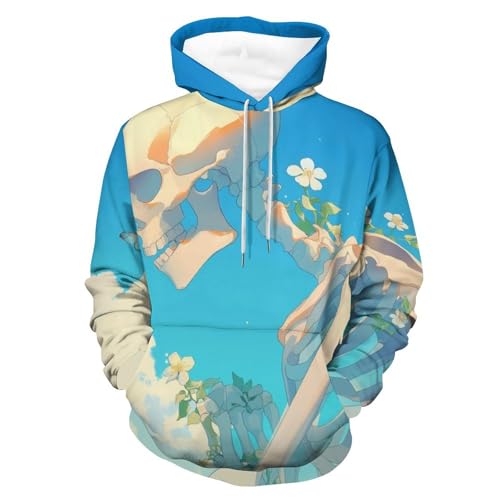 Sweatshirt pullover pour homme et femme au style squelette papillon gothique